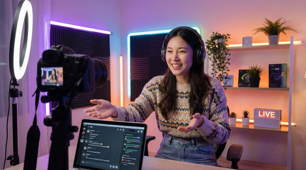 换脸视频直播：甜心主播晚间互动